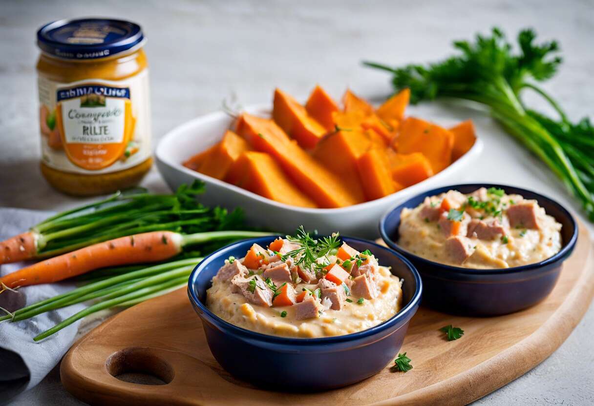 Rillettes de patate douce, carottes et thon : recette traditionnelle savoureuse