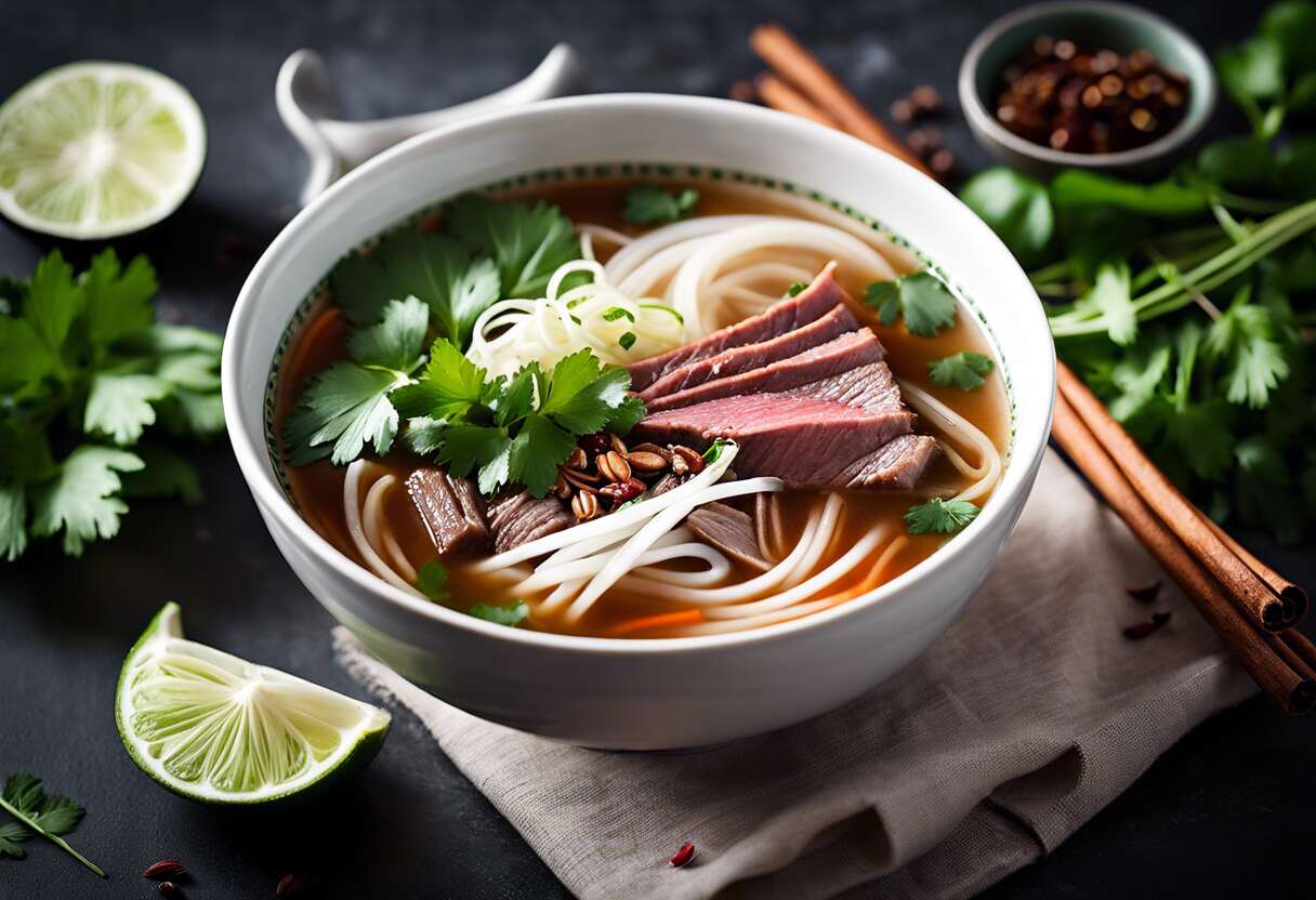 Recette authentique de soupe pho au bœuf : saveurs du Vietnam